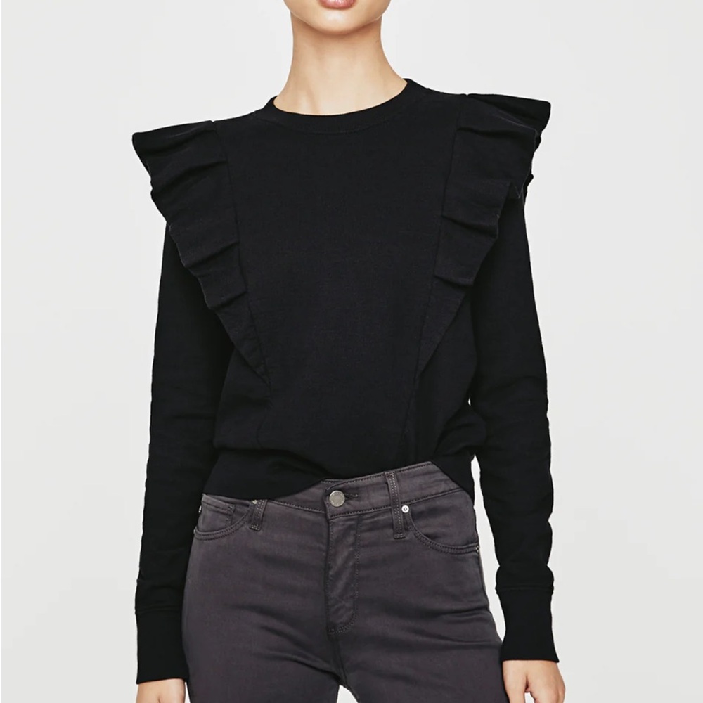 Abott sweatshirt - RUCHED SHOULDER SWEATSHIRT AG